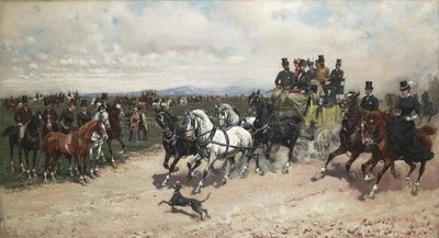 The Return from the Capannelle by Giuseppe Gabani